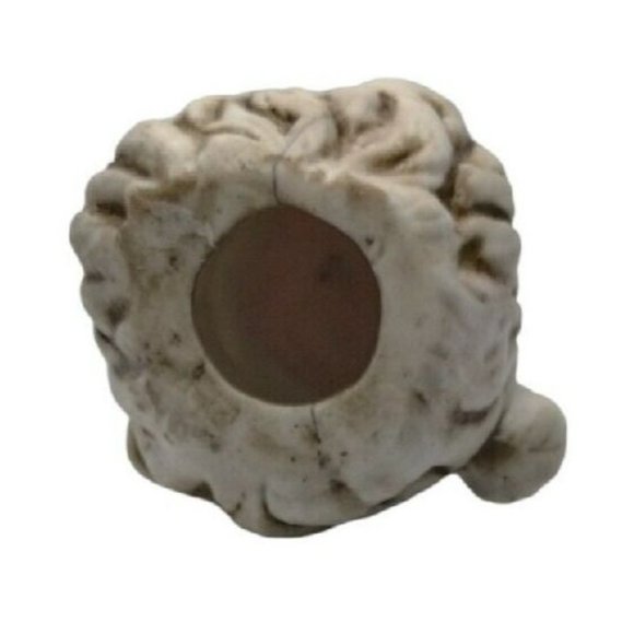 Vintage Santa Claus Head Porcelain Christmas Tree Ornament 3 in Hanging - Picture 6 of 6